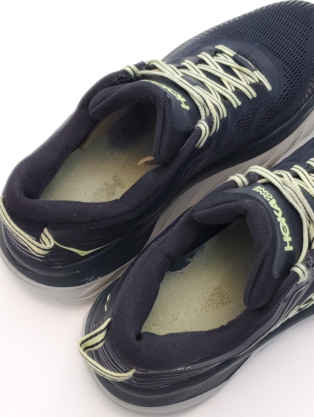 Hoka One One Bondi 7 Running Shoes Blue Graphite Butterfly Gray Athletic Mens 10 - Picture 7 of 8